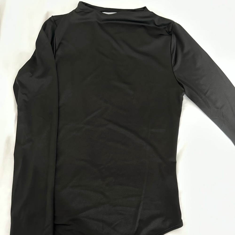 Gaze Black Bodysuit, size medium. Never worn.